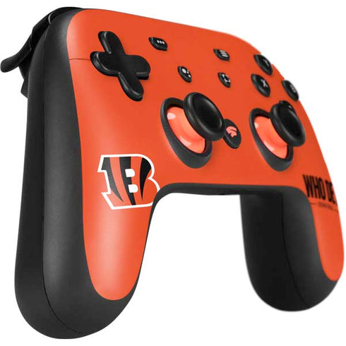 NFL Cincinnati Bengals Team Motto Google Stadia Controller Skin